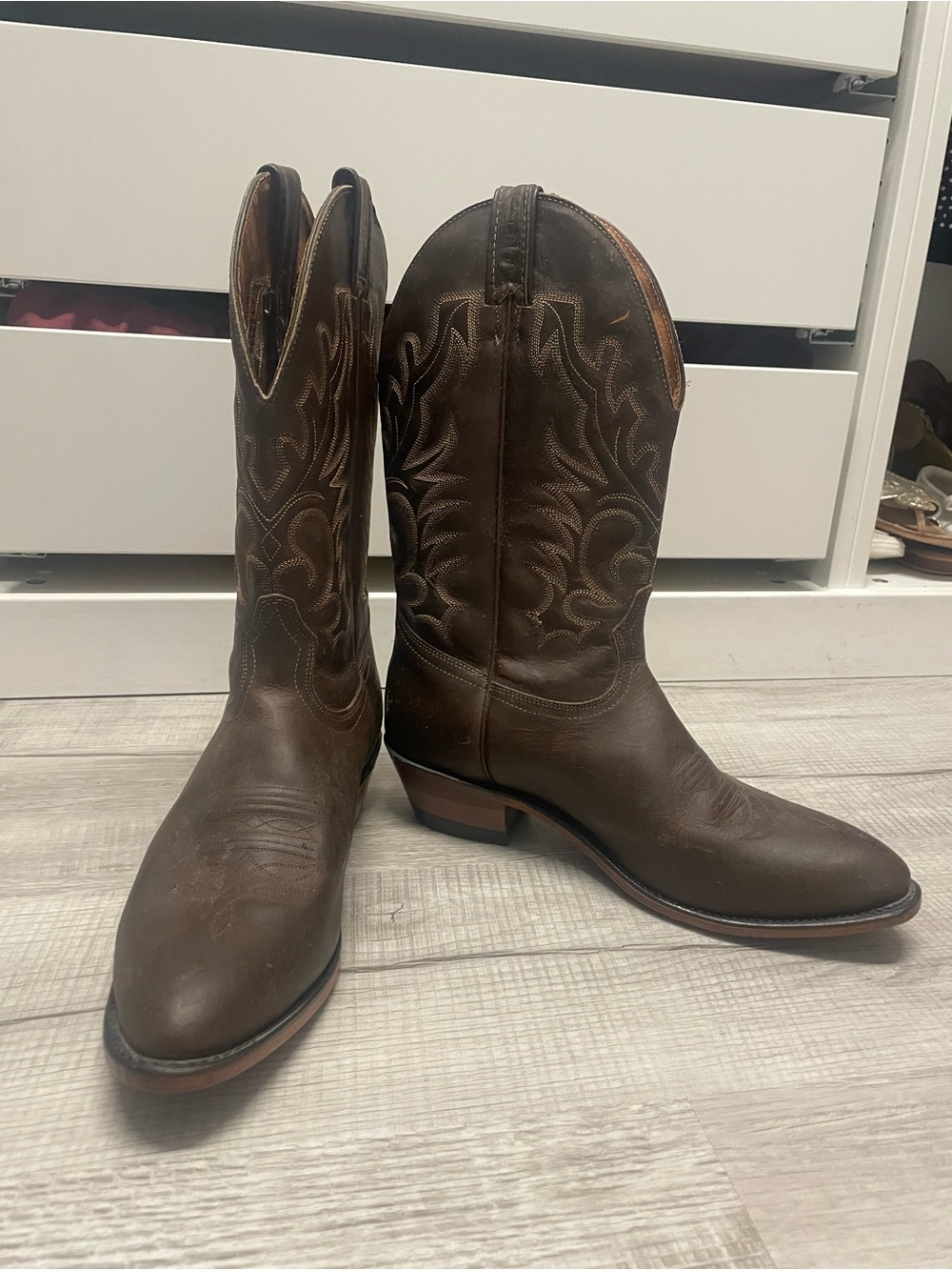 Boulet Cowboy Boots - Brown